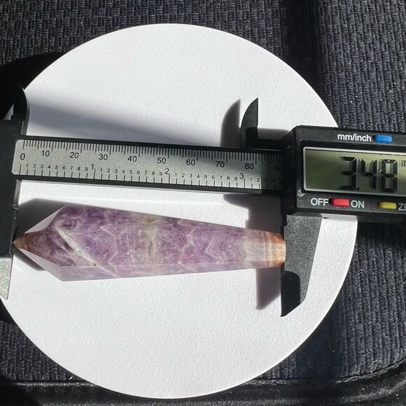 Amethyst Crazy Lace Agate Crystal Wand (#1)‎ - Picture 9 of 13